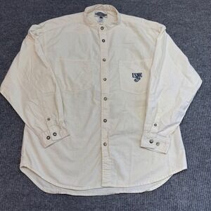 upplies Menswear USMC Embroidered Shirt Men's Long Sleeve Cotton Marine Corps